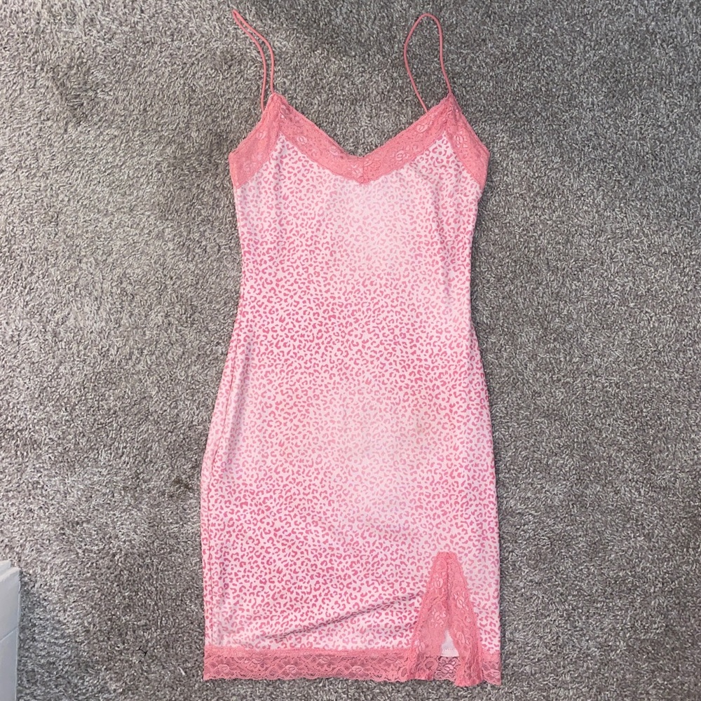 Princess Polly Pink Animal Print Mini Dress